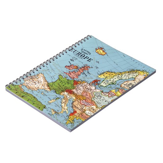 Algemene kaart van de  Europa 20e eeuw Notitieboek (Linkerzijde)