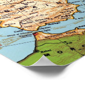 Algemene kaart van de Europa 20e eeuw Poster (Hoek)