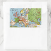 Algemene kaart van de  Europa 20e eeuw Rechthoekige Sticker (Tas)