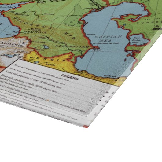 Algemene kaart van de Europa 20e eeuw Snijplank (Hoek)