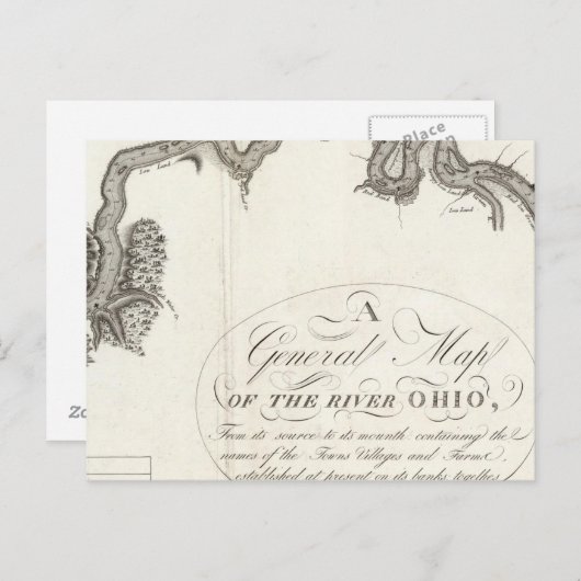 Algemene kaart van de Ohio (Voorkant / Achterkant)