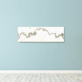 Algemene kaart van de Ohio Canvas Afdruk (Insitu (Houten vloer))