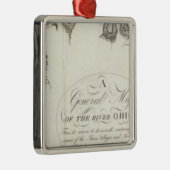 Algemene kaart van de Ohio Metalen Ornament (Rechts)