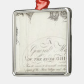 Algemene kaart van de Ohio Metalen Ornament (Links)