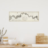 Algemene kaart van de Ohio Poster (Keuken)