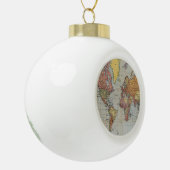 algemene kaart van de wereld keramische bal ornament (Links)