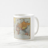  algemene kaart van de wereld koffiemok (Voorkant rechts)