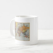 algemene kaart van de wereld koffiemok (Voorkant links)