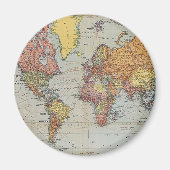  algemene kaart van de wereld magneet (Voorkant)