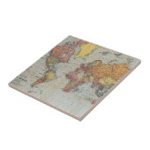  algemene kaart van de wereld tegeltje (Zijkant)