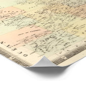 Algemene kaart van Europa Poster (Hoek)