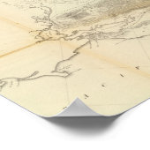 Algemene kaart van exploraties en enquêtes poster (Hoek)