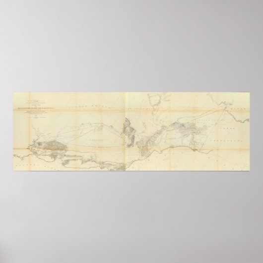 Algemene kaart van exploraties en enquêtes poster (Voorkant)