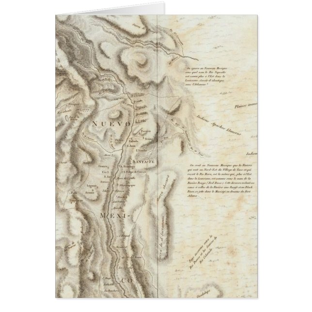 Algemene kaart van het Koninkrijk Nieuw-Spanje (Voorkant)