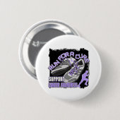 Algemene kanker - Mannen werken voor een kuur Ronde Button 5,7 Cm (Voorkant /achterkant)