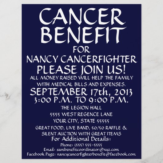 Algemene kankerbijsluiter flyer (Voorkant)