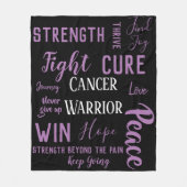 Algemene kankerdeken fleece deken (Voorkant)