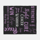 Algemene kankerdeken fleece deken (Voorkant (Horizontaal))