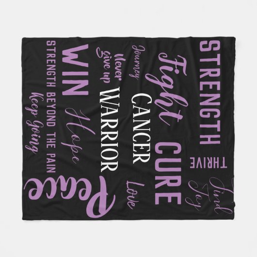 Algemene kankerdeken fleece deken (Voorkant (Horizontaal))