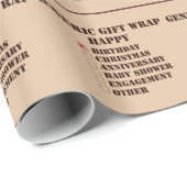 Algemene keuze voor alle doeleinden cadeaupapier (Rol Hoek)