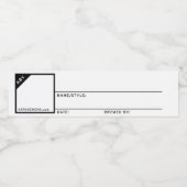 Algemene lege bierlabels voor thuisbrouwers waterfles etiket (Enkel label)