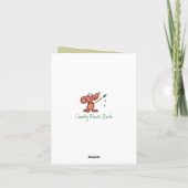 Algemene Leuk van Kerstmis Weinig Uil, de Groet Feestdagen Kaart (Achterkant)