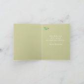 Algemene Leuk van Kerstmis Weinig Uil, de Groet Feestdagen Kaart (Binnen)