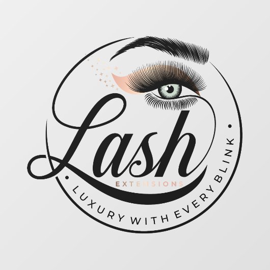 Algemene Luxe Wimper Extensies Salon Spa Raamsticker (Vel)