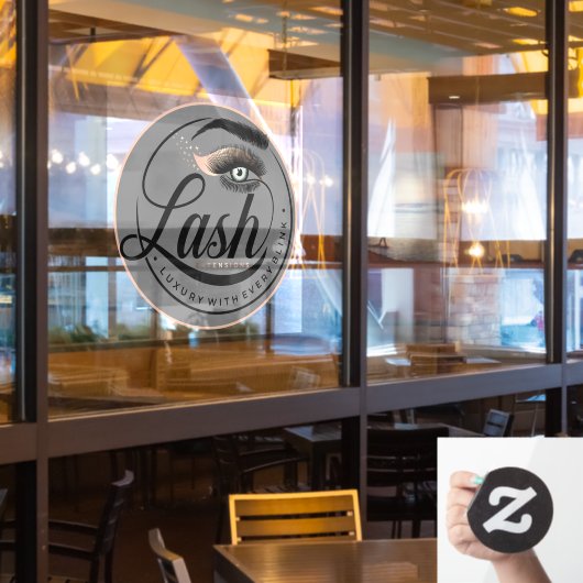 Algemene Luxe Wimper Extensies Salon Spa Raamsticker (Restaurant Raam)