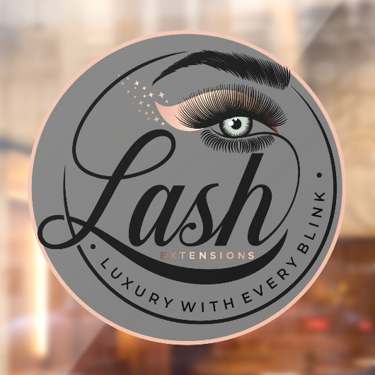 Algemene Luxe Wimper Extenties Salon Spa Raamsticker (Vel 2)