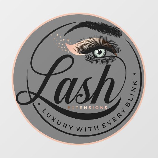 Algemene Luxe Wimper Extenties Salon Spa Raamsticker (Vel)