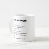 Algemene Manager Bedrijfsdefinitie Koffiemok (Voorkant links)