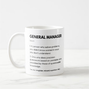 Algemene Manager Bedrijfsdefinitie Koffiemok
