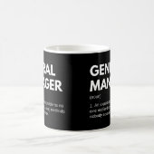 Algemene Manager Grappige Werk Definitie Koffiemok (Center)