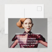 Algemene Mode nodigt Briefkaart voor ontwerpers ui (Voorkant / Achterkant)