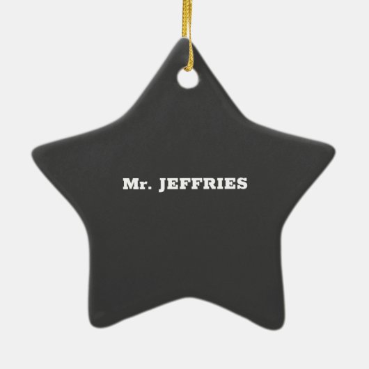 Algemene onderwijsdag, Geweldige Keramisch Ornament (Achterkant)