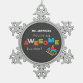 Algemene onderwijsdag, Geweldige Tin Sneeuwvlok Ornament (Voorkant)