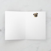 Algemene Pug van de Verjaardag, de Hond van het Kaart (Binnen)