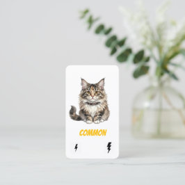 Algemene Punk Kat-Verzamelaarskaart-Maine Coon Reb Visitekaartje