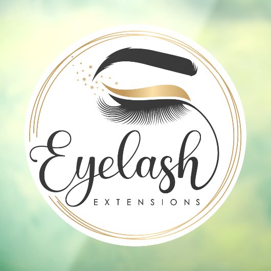 Algemene Salon Spa voor Wimper extensies Raamsticker (Vel 3)