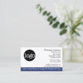 Algemene sjabloon voor visitekaartjes met Logo (Staand voorkant)