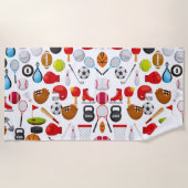 Algemene sportachtergrond strandlaken (Voorkant)