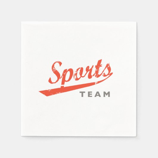 Algemene sportploeg servet (Voorkant)