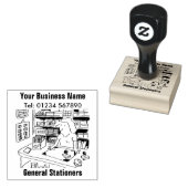 Algemene statieven en benodigdheden voor kantoorbe rubberstempel (Gestempeld)