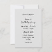 Algemene uitnodiging Aangepaste grappige golf gebo (Achterkant)