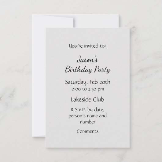 Algemene uitnodiging Aangepaste grappige golf gebo (Achterkant)