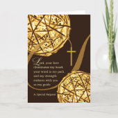 Algemene uitnodiging met Christelijk thema verlich (Voorkant)