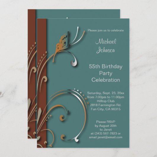 Algemene Uitnodiging voor Feestjes | Tekst om zelf (Voorkant / Achterkant)