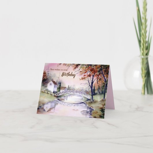 Algemene verf van de Brug Gewapende Brug Waterverf Aankondiging (Voorkant)