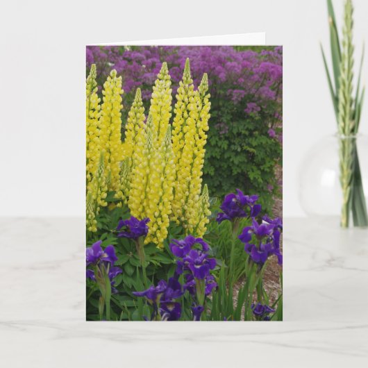 Algemene Verjaardag Bloem Kaart (Voorkant)